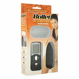 Œuf vibrant avec gaine Ultra 10 Controll Bullet